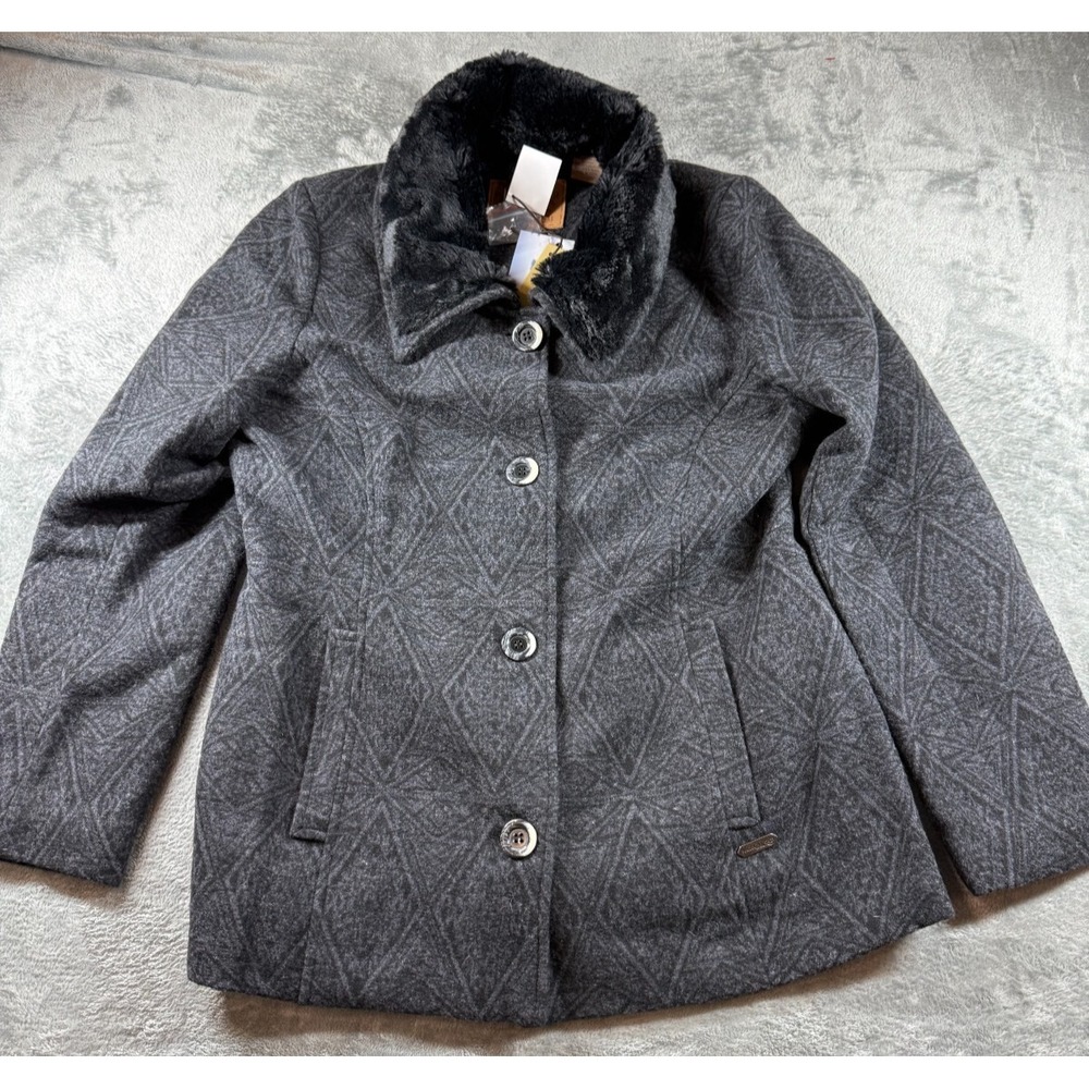 Powder River Outfitters Panhandle Aztec Wool Poly Blend Coat/Jacket Womens Sz XL